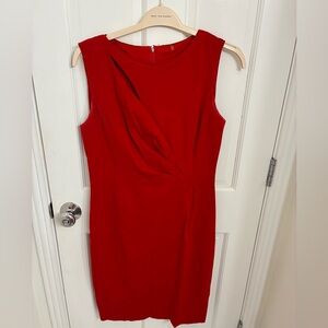 Elie Tahari Bold Red Mini Dress